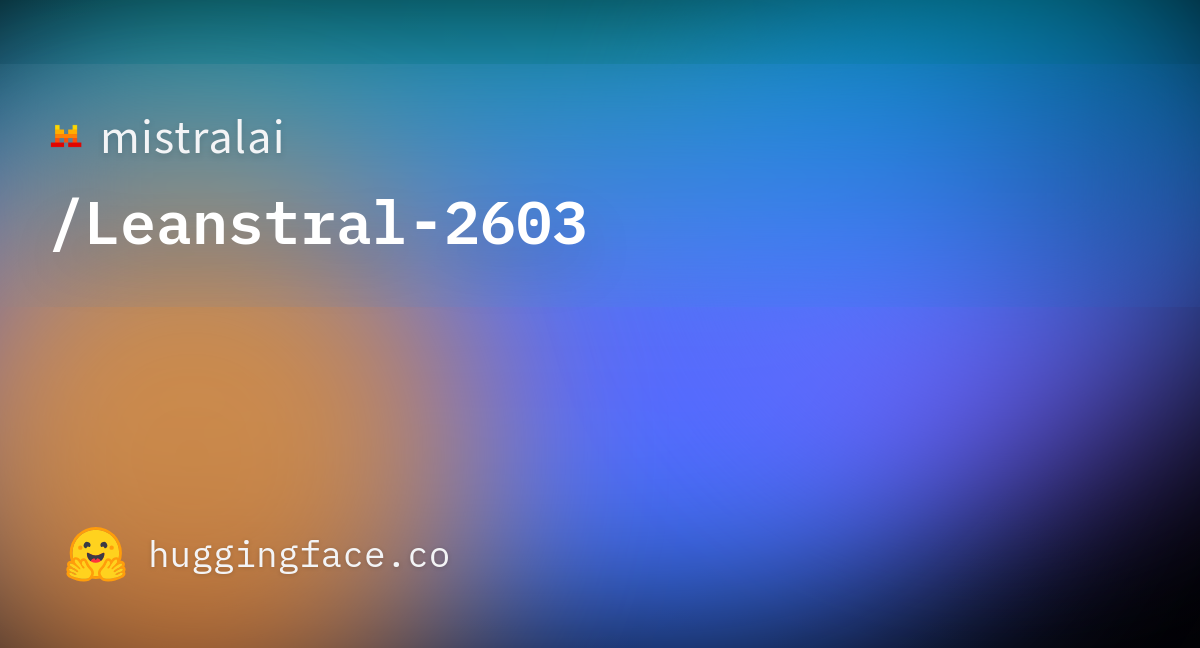 mistralai/Leanstral-2603
