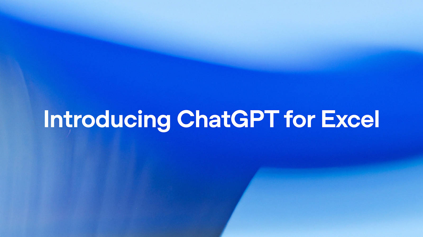 ChatGPT for Excel 베타 출시 — GPT-5.4 탑재, 금융 데이터 앱은 별도