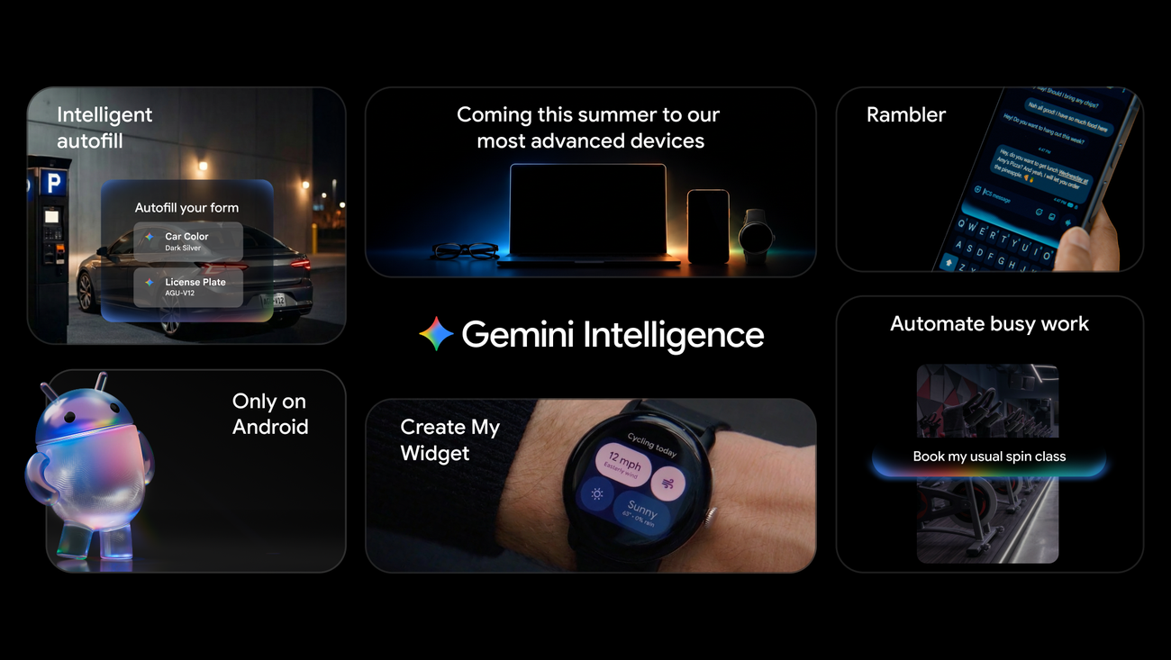 Google, Android Show에서 Gemini Intelligence 발표 — OS를 인텔리전스 시스템으로