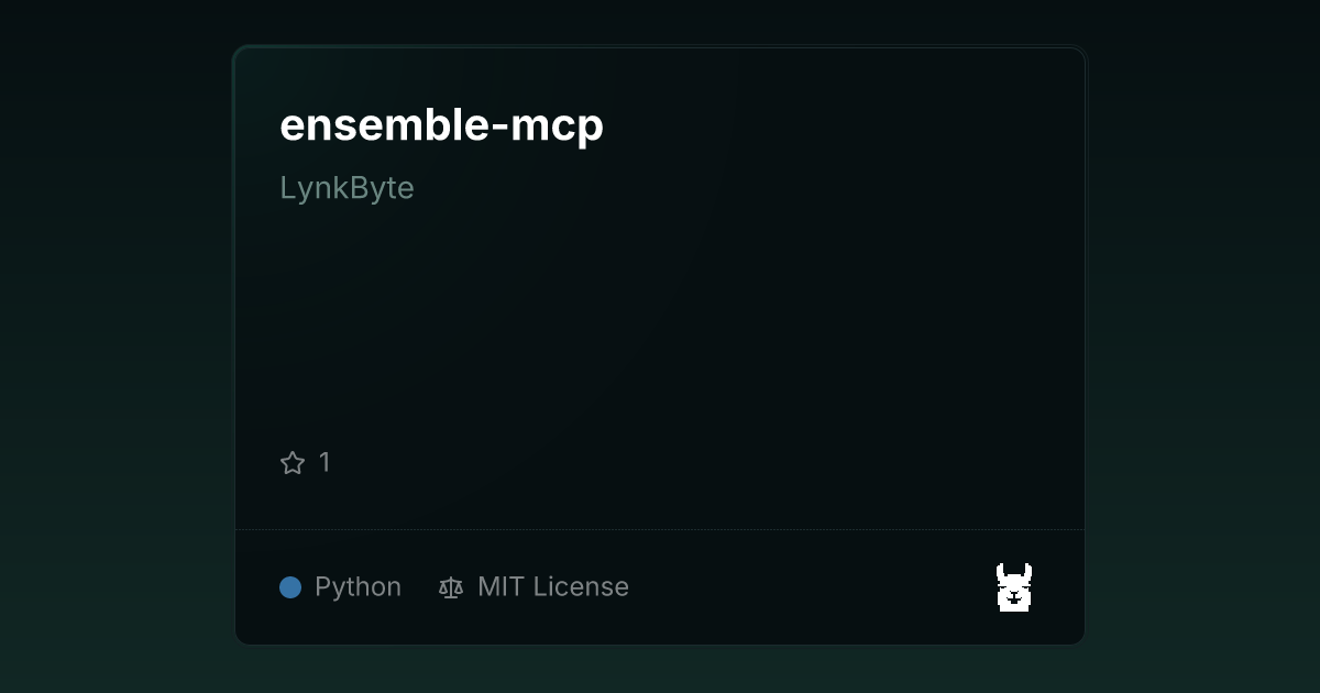 ensemble-mcp — Claude Code에 벡터 메모리와 드리프트 감지를 추가하는 MCP 서버