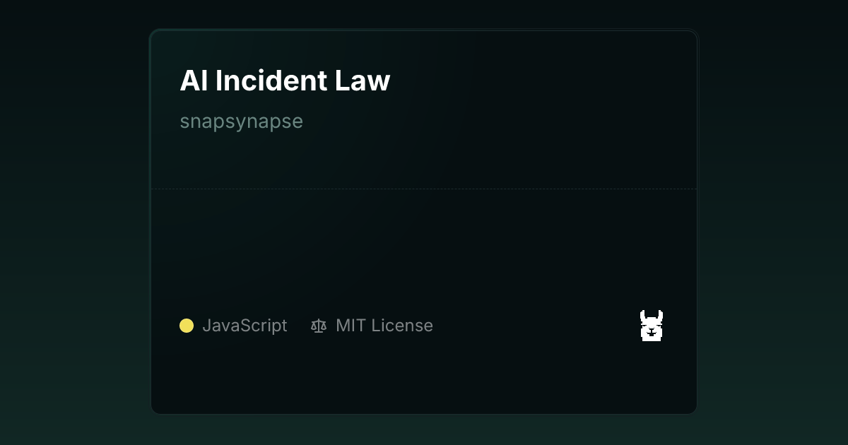 AI 법적 사고 전수 검색 MCP 서버 'AI Incident Law' 공개