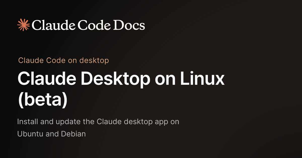 Claude Desktop Linux 베타, apt로 설치하는 공식 길이 열렸어