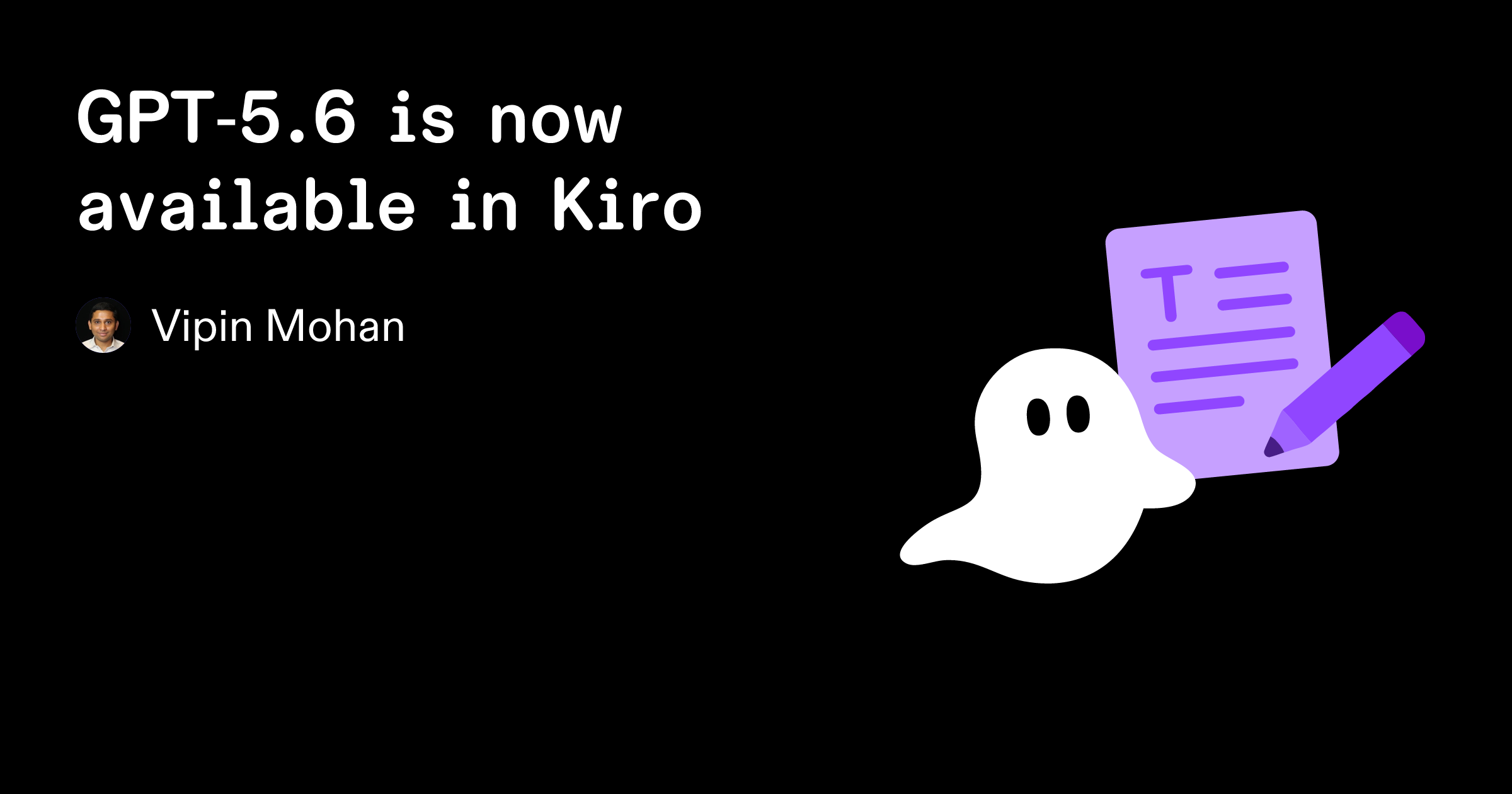 OpenAI 8월 24일 Kiro 공지, GPT-5.6 첫 출시가 아니라 7월 14일 지원 재설명