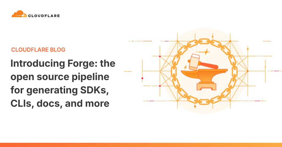 Cloudflare Forge, API 정의로 SDK·CLI·문서를 만드는 오픈소스 공개